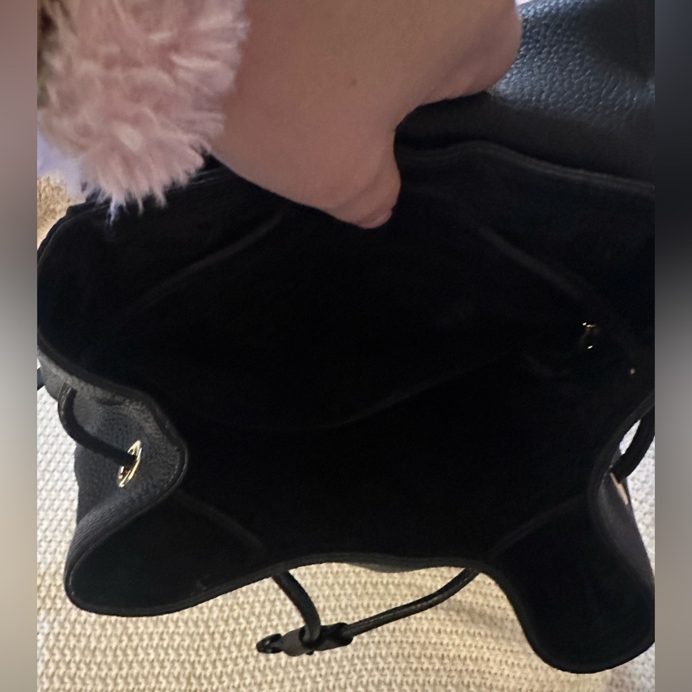 Authentic Black Leather Backpack - image 3